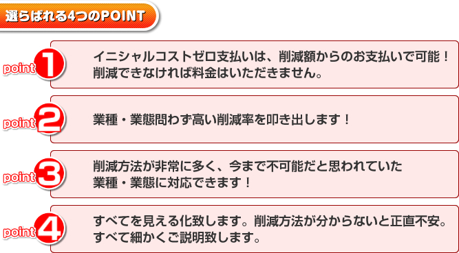 選らばれる4つのPOINT