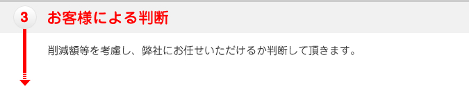 お客様による判断